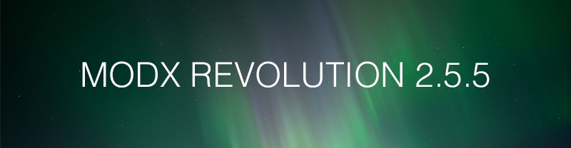MODX Revolution 2.5.5